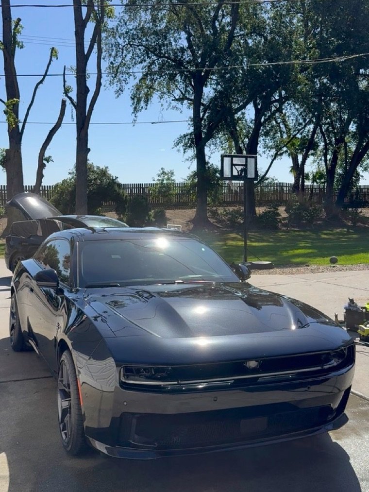 Black Dodge Charger detailed exterior
