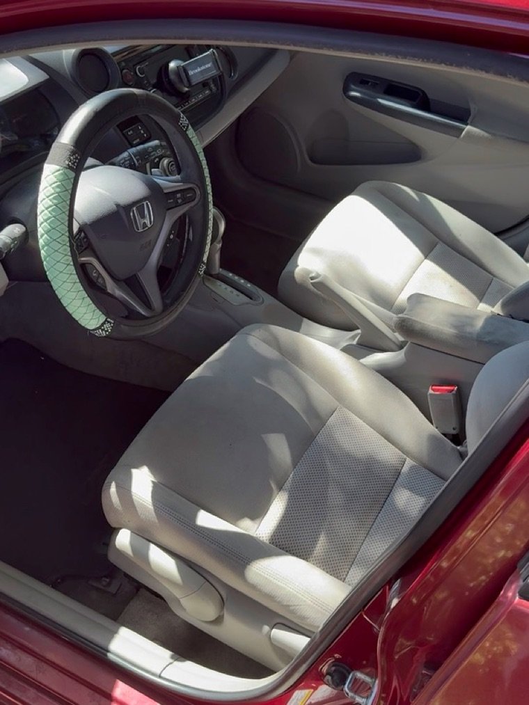 Honda interior with cloth seats cleaned and extracted