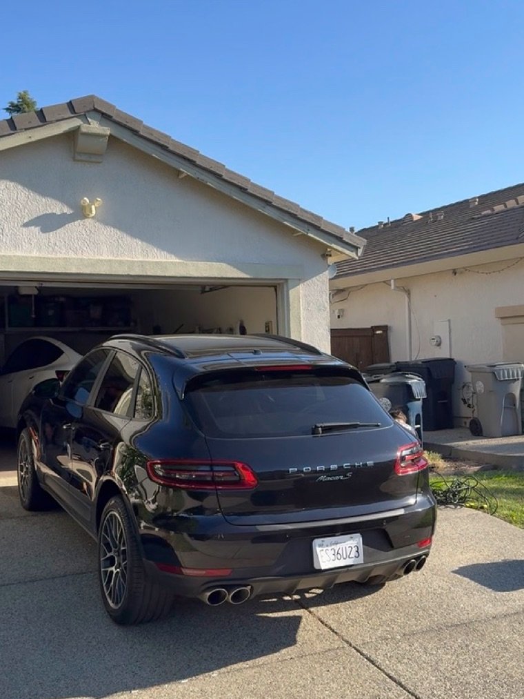 Black Porsche Macan detailed exterior